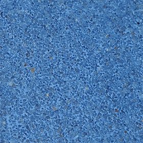 SGM — Diamond Brite Jewels® — Tanzanite. Square chip of Tanzanite pool finish, varying shades of medium and dark blue aggregate with mixed in on a medium dark blue tone cement base.